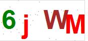 看不到验证码？点击重新换一个！